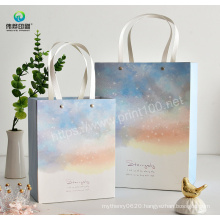 Offset Printing Fashion Eco Friendly Gift Packaging Paper Handbag Shopping Paper Bag